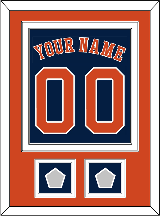 Houston Name, Number & 2 World Series Jersey Patches - Alternate Blue - Signature Tier 3