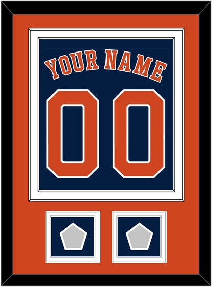 Houston Name, Number & 2 World Series Champions Patches - Alternate Blue - Signature Tier 3