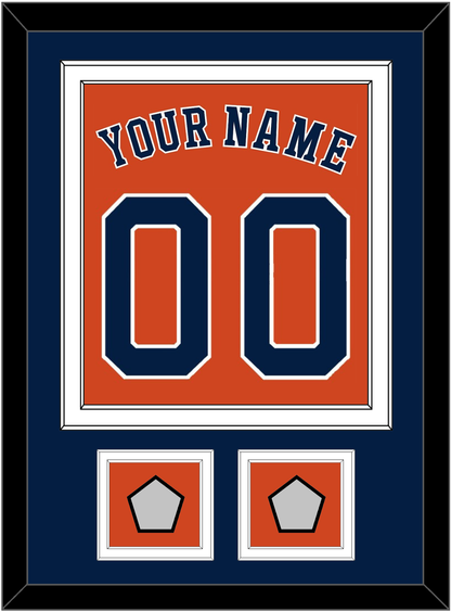 Houston Name, Number & 2 World Series Champions Patches - Alternate Orange - Signature Tier 3