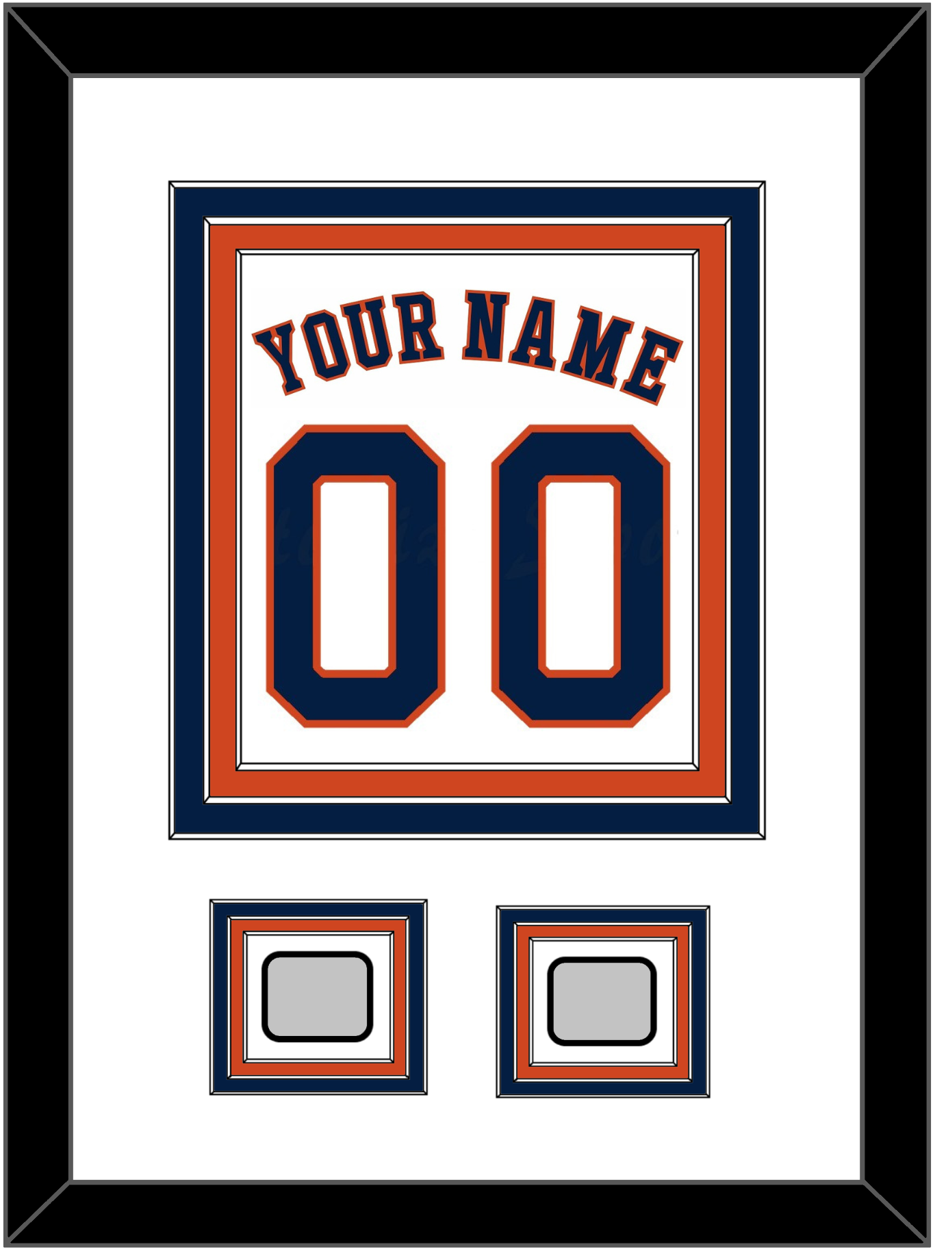 Houston Name, Number & 2 World Series Jersey Patches - Home White - Premier Tier 1