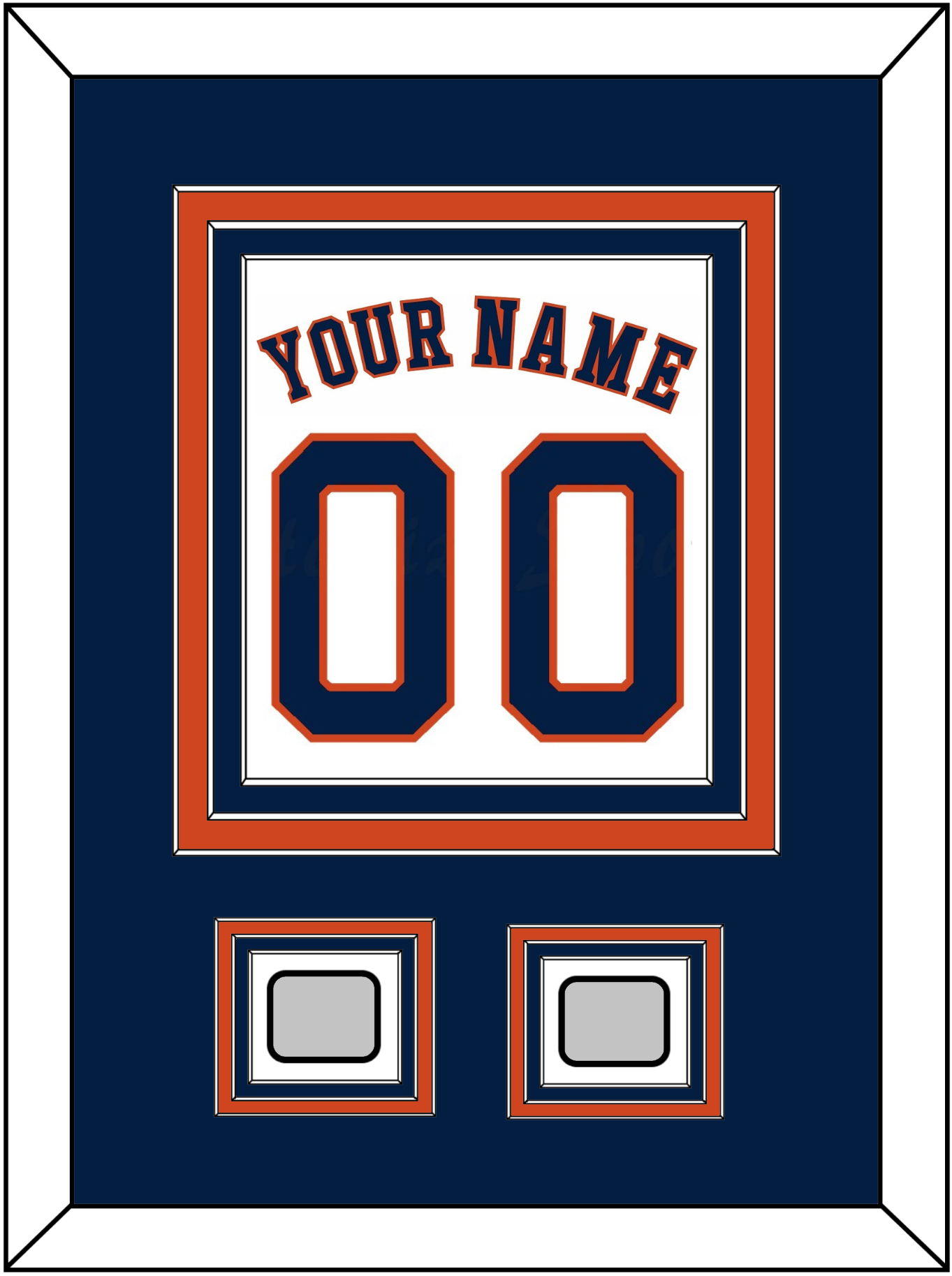 Houston Name, Number & 2 World Series Champions Patches - Home White - Premier Tier 2