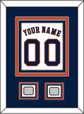 Houston Name, Number & 2 World Series Champions Patches - Home White - Triple Mat 2