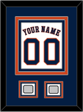 Houston Name, Number & 2 World Series Champions Patches - Home White - Triple Mat 2