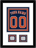 Houston Name, Number & 2 World Series Jersey Patches - Alternate Blue - Triple Mat 1