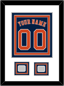 Houston Name, Number & 2 World Series Champions Patches - Alternate Blue - Triple Mat 1