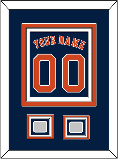Houston Name, Number & 2 World Series Jersey Patches - Alternate Blue - Premier Tier 2