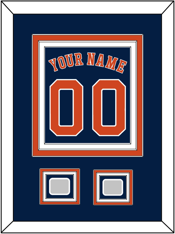 Houston Name, Number & 2 World Series Jersey Patches - Alternate Blue - Triple Mat 2