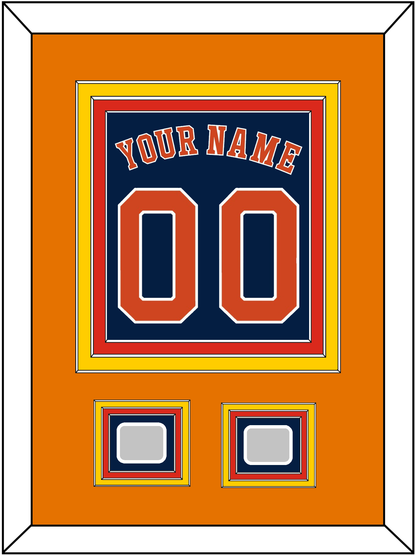 Houston Name, Number & 2 World Series Jersey Patches - Alternate Blue - Premier Tier 3