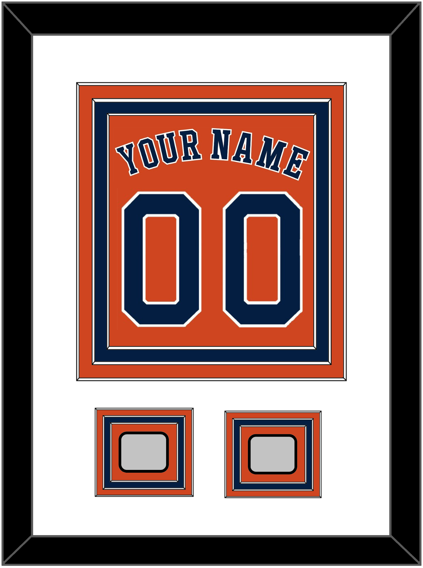 Houston Name, Number & 2 World Series Champions Patches - Alternate Orange - Premier Tier 1