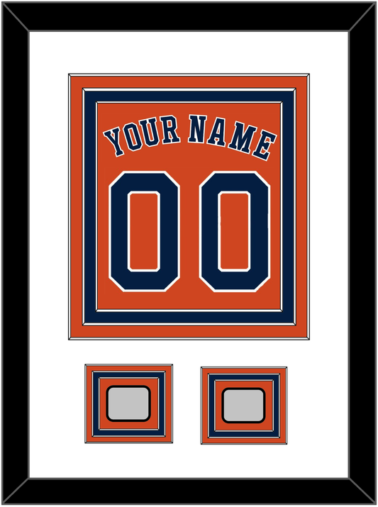 Houston Name, Number & 2 World Series Jersey Patches - Alternate Orange - Premier Tier 1