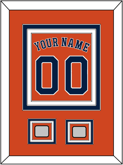 Houston Name, Number & 2 World Series Champions Patches - Alternate Orange - Premier Tier 2
