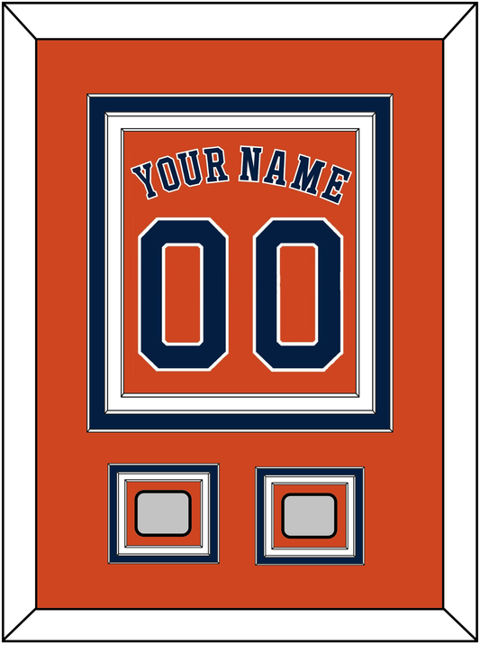 Houston Name, Number & 2 World Series Champions Patches - Alternate Orange - Premier Tier 2