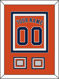 Houston Name, Number & 2 World Series Champions Patches - Alternate Orange - Triple Mat 2