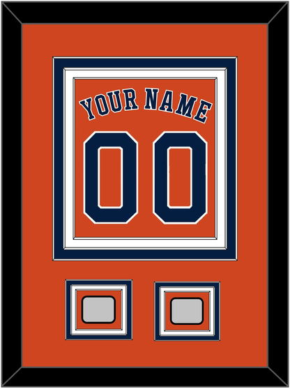 Houston Name, Number & 2 World Series Champions Patches - Alternate Orange - Premier Tier 2