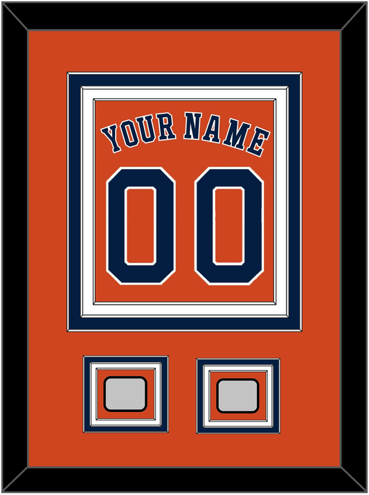 Houston Name, Number & 2 World Series Jersey Patches - Alternate Orange - Premier Tier 2