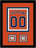 Houston Name, Number & 2 World Series Jersey Patches - Alternate Orange - Triple Mat 2