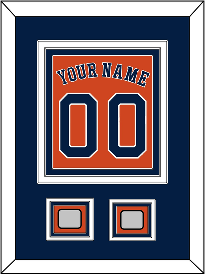 Houston Name, Number & 2 World Series Champions Patches - Alternate Orange - Premier Tier 3