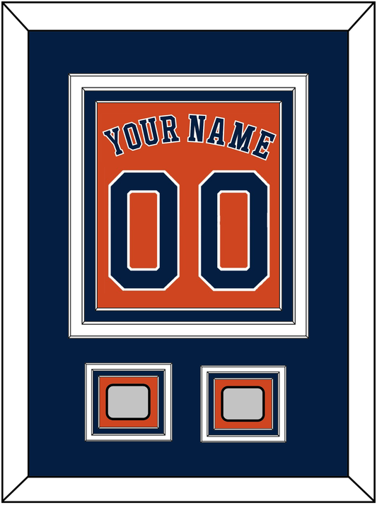 Houston Name, Number & 2 World Series Jersey Patches - Alternate Orange - Premier Tier 3
