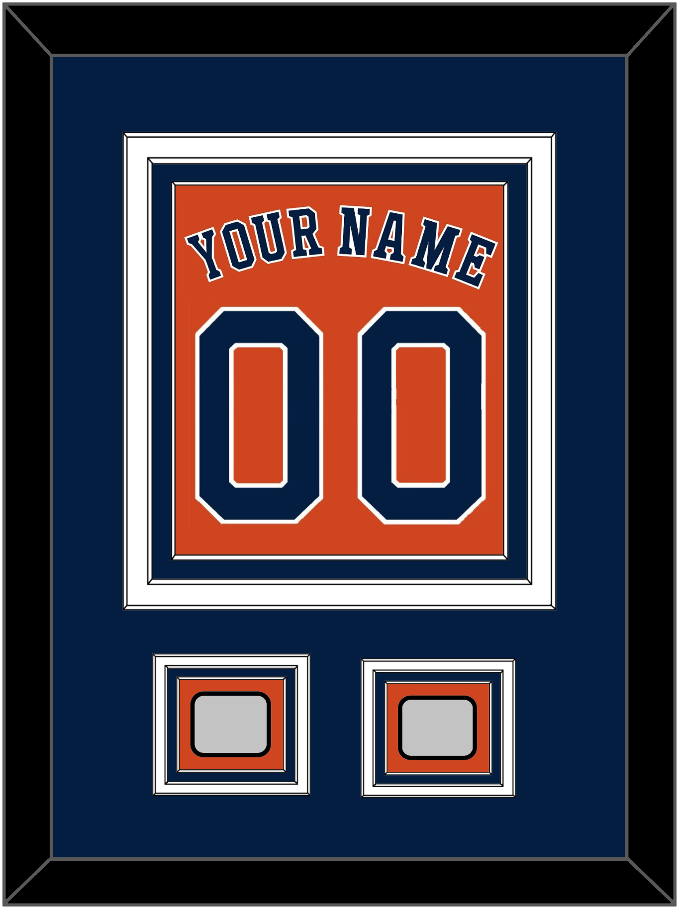 Houston Name, Number & 2 World Series Champions Patches - Alternate Orange - Premier Tier 3