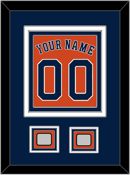 Houston Name, Number & 2 World Series Champions Patches - Alternate Orange - Premier Tier 3
