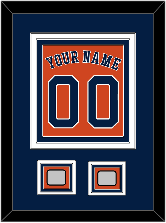Houston Name, Number & 2 World Series Jersey Patches - Alternate Orange - Premier Tier 3