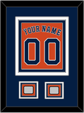 Houston Name, Number & 2 World Series Jersey Patches - Alternate Orange - Triple Mat 3