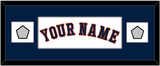 Houston Name & 2 World Series Jersey Patches - Home White - Single Mat 2