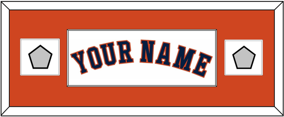 Houston Name & 2 World Series Champions Patches - Home White - Single Mat 4