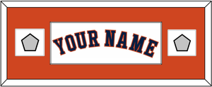 Houston Name & 2 World Series Jersey Patches - Home White - Single Mat 4