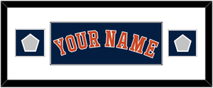 Houston Name & 2 World Series Champions Patches - Alternate Blue - Single Mat 2