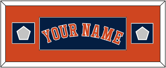 Houston Name & 2 World Series Champions Patches - Alternate Blue - Single Mat 4