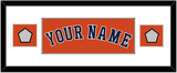 Houston Name & 2 World Series Champions Patches - Alternate Orange - Single Mat 2