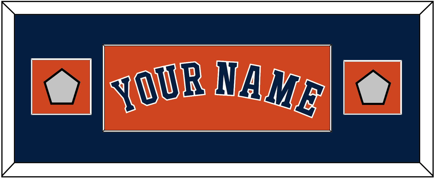 Houston Name & 2 World Series Champions Patches - Alternate Orange - Essential Tier 4