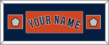 Houston Name & 2 World Series Jersey Patches - Alternate Orange - Single Mat 4