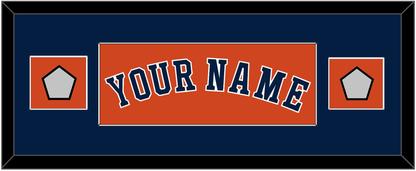 Houston Name & 2 World Series Champions Patches - Alternate Orange - Essential Tier 4