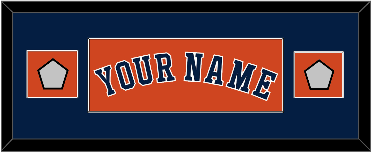 Houston Name & 2 World Series Jersey Patches - Alternate Orange - Essential Tier 4