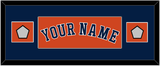 Houston Name & 2 World Series Jersey Patches - Alternate Orange - Single Mat 4