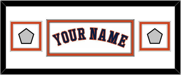 Houston Name & 2 World Series Jersey Patches - Home White - Double Mat 4