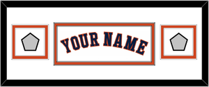 Houston Name & 2 World Series Champions Patches - Home White - Double Mat 4