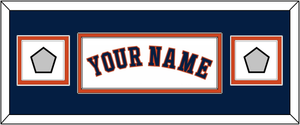 Houston Name & 2 World Series Champions Patches - Home White - Double Mat 6