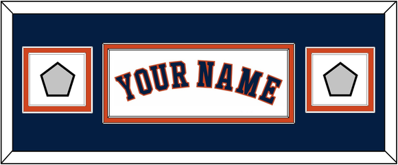 Houston Name & 2 World Series Jersey Patches - Home White - Double Mat 6