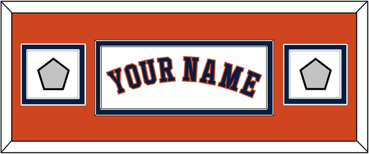 Houston Name & 2 World Series Champions Patches - Home White - Signature Tier 8