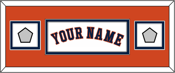 Houston Name & 2 World Series Jersey Patches - Home White - Double Mat 8