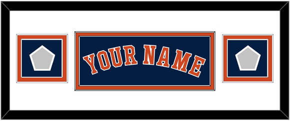 Houston Name & 2 World Series Champions Patches - Alternate Blue - Double Mat 2