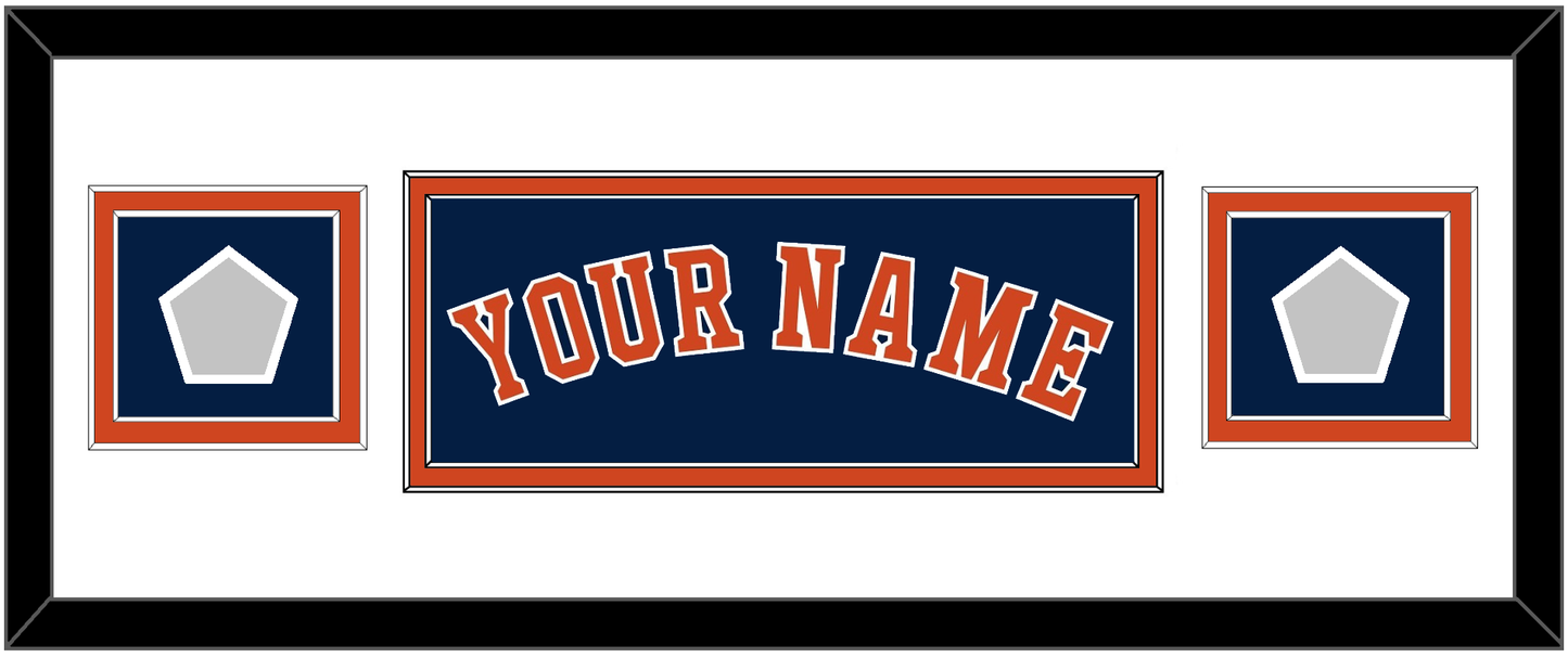 Houston Name & 2 World Series Jersey Patches - Alternate Blue - Signature Tier 2
