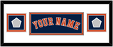 Houston Name & 2 World Series Jersey Patches - Alternate Blue - Double Mat 2