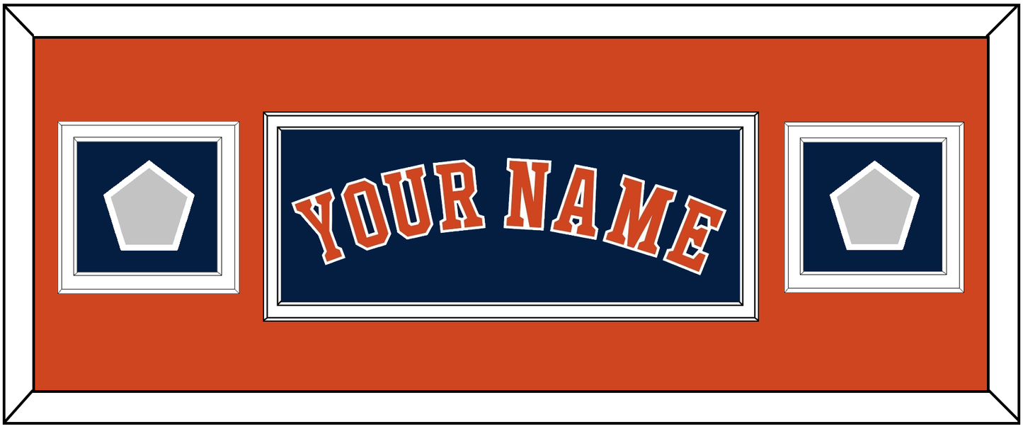 Houston Name & 2 World Series Jersey Patches - Alternate Blue - Signature Tier 6
