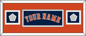 Houston Name & 2 World Series Jersey Patches - Alternate Blue - Double Mat 6