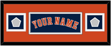 Houston Name & 2 World Series Jersey Patches - Alternate Blue - Double Mat 6