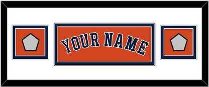 Houston Name & 2 World Series Champions Patches - Alternate Orange - Signature Tier 2